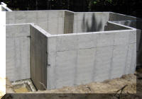 Concrete Contractors smooth faced poured walls